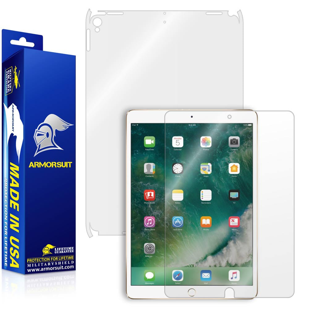 Apple iPad Pro 10.5" (2017) Screen Protector + Clear Full Body Skin (WiFi Only)