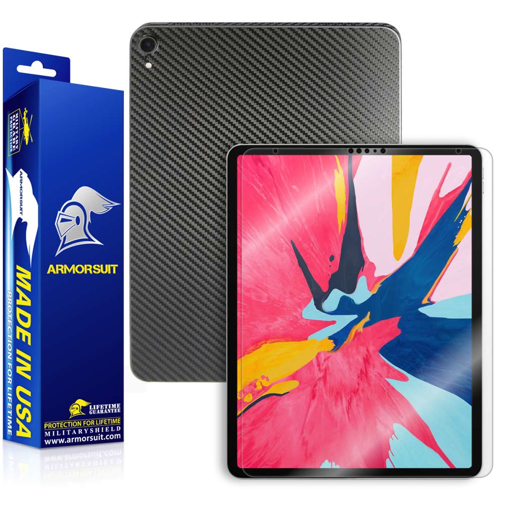 Apple iPad Pro 12.9" (2018 Only) Screen Protector + Vinyl Skin Full Wrap Film