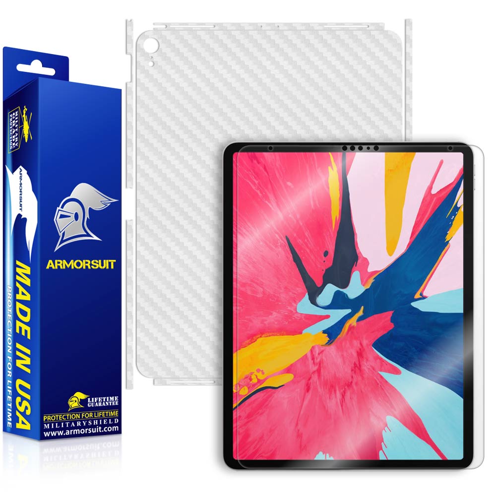 Apple iPad Pro 12.9" (2018 Only) Screen Protector + Vinyl Skin Full Wrap Film