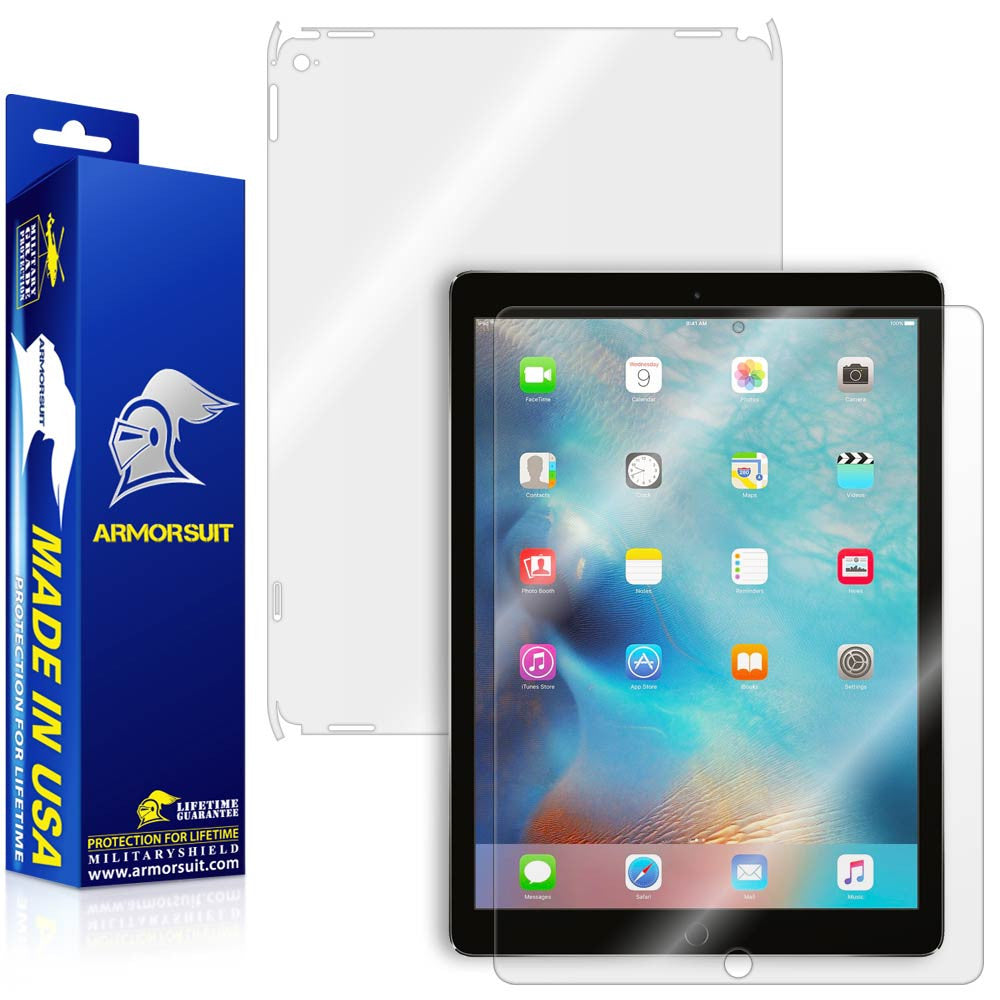 Apple iPad Pro 12.9" (WiFi + 4G LTE) Screen Protector + Full Body Skin Protector