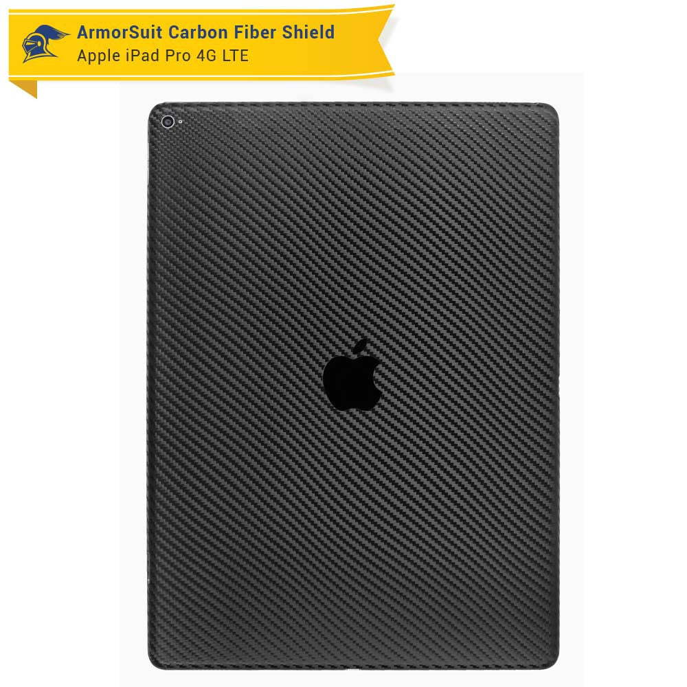 Apple iPad Pro 12.9" (WiFi + 4G LTE) Screen Protector + Carbon Fiber Skin