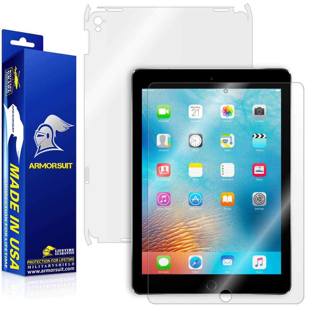 Apple iPad Pro 9.7" (WiFi + 4G LTE) Screen Protector + Full Body Skin Protector