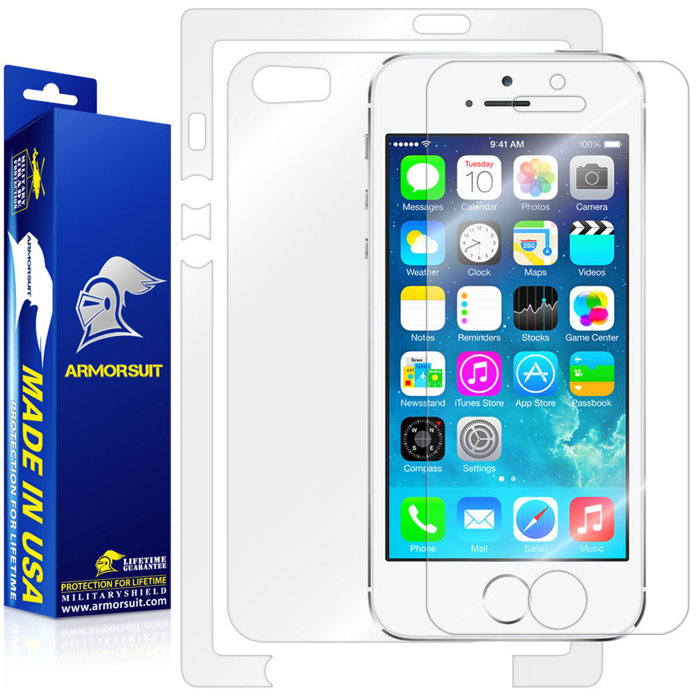 Apple iPhone 5/ 5S Screen Protector + Full Body Skin Protector