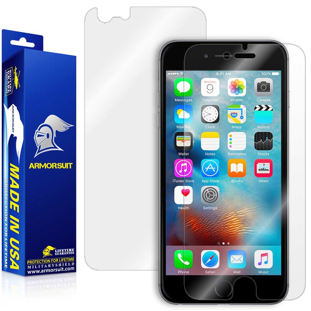 Apple iPhone 6s Plus Screen Protector + Easy Installation Back Skin Protector