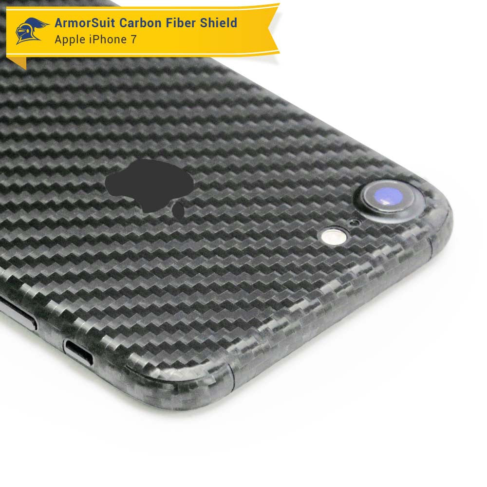 Apple iPhone 7 Screen Protector + Carbon Fiber Skin