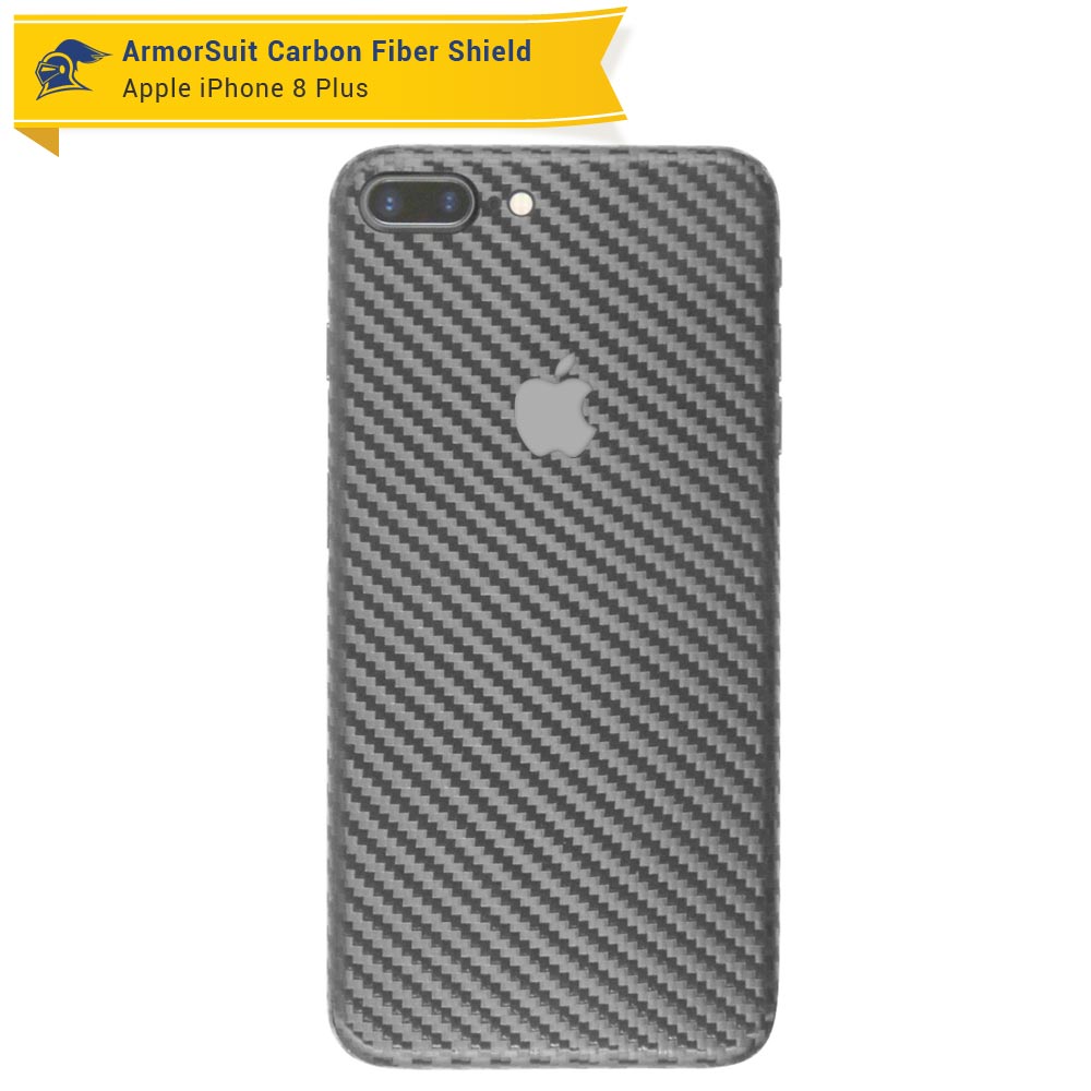 Apple iPhone 8 Plus Screen Protector + Carbon Fiber Skin