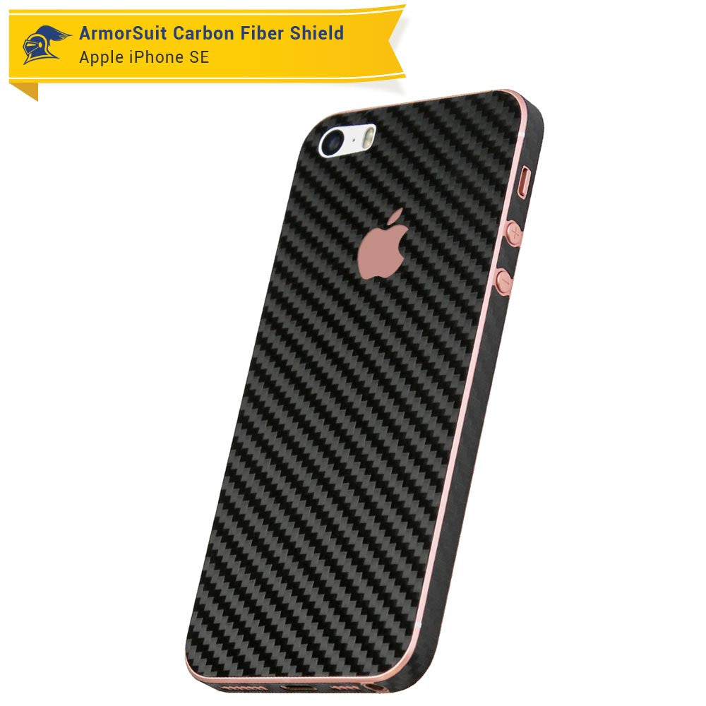Apple iPhone SE (2016 Edition)/ iPhone 5S Screen Protector + Carbon Fiber Skin