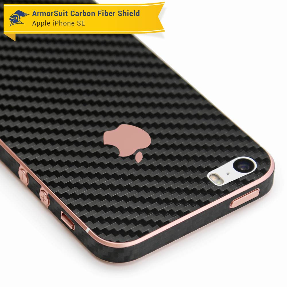 Apple iPhone SE (2016 Edition)/ iPhone 5S Screen Protector + Carbon Fiber Skin