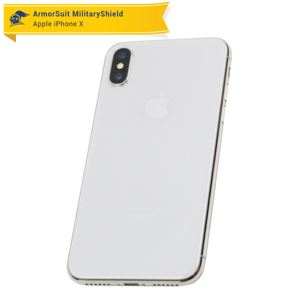 Apple iPhone X Screen Protector [Case Friendly] + Back Protector