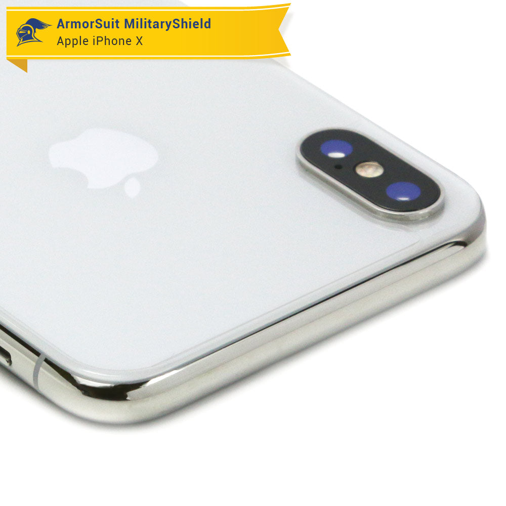 Apple iPhone X Screen Protector [Case Friendly] + Back Protector