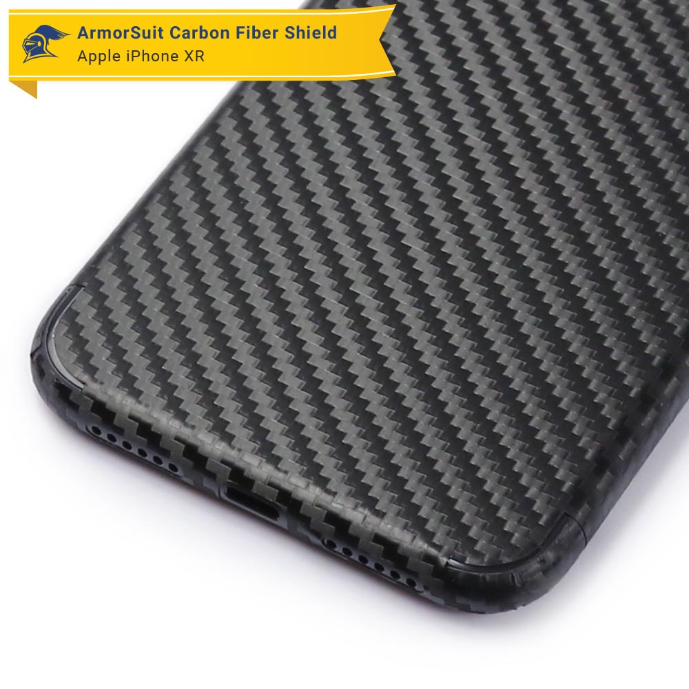 Apple iPhone XR Screen Protector + Carbon Fiber Skin