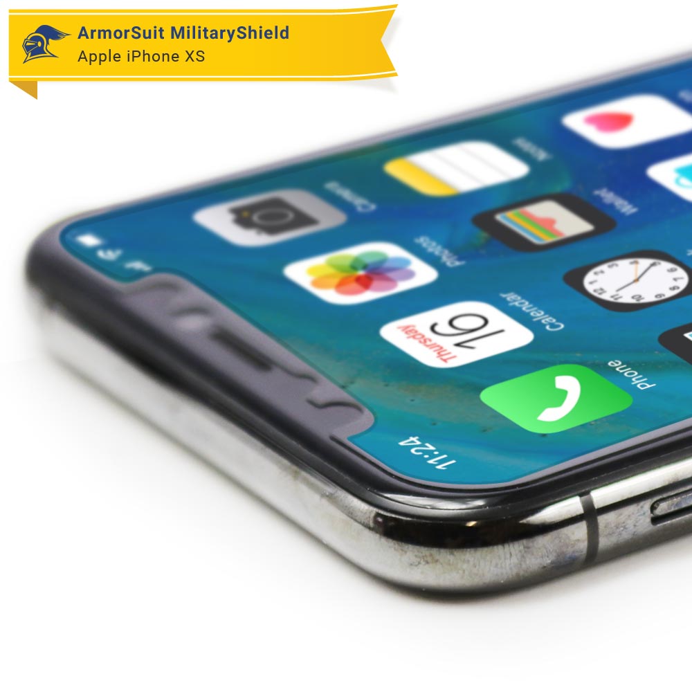 [2 Pack] Apple iPhone Xs Screen Protector Matte Case Friendly