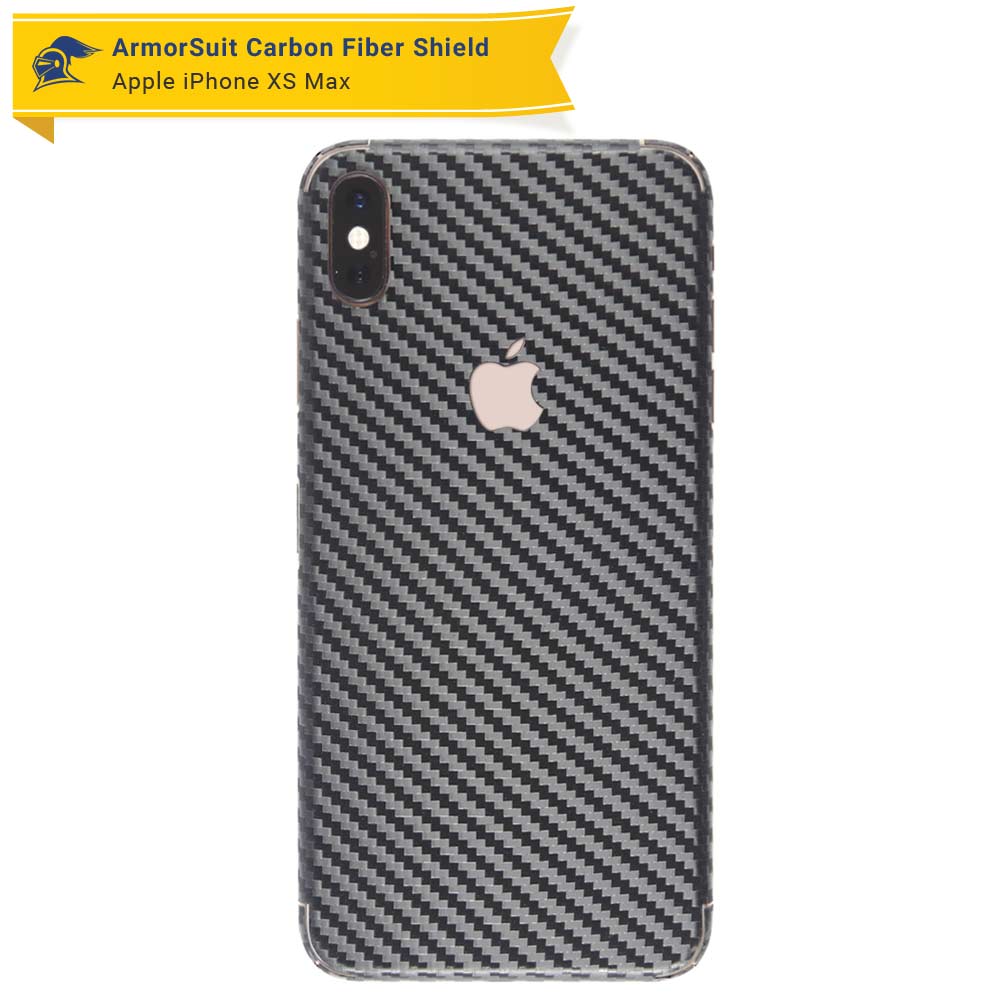 Apple iPhone Xs Max Screen Protector + Carbon Fiber Skin