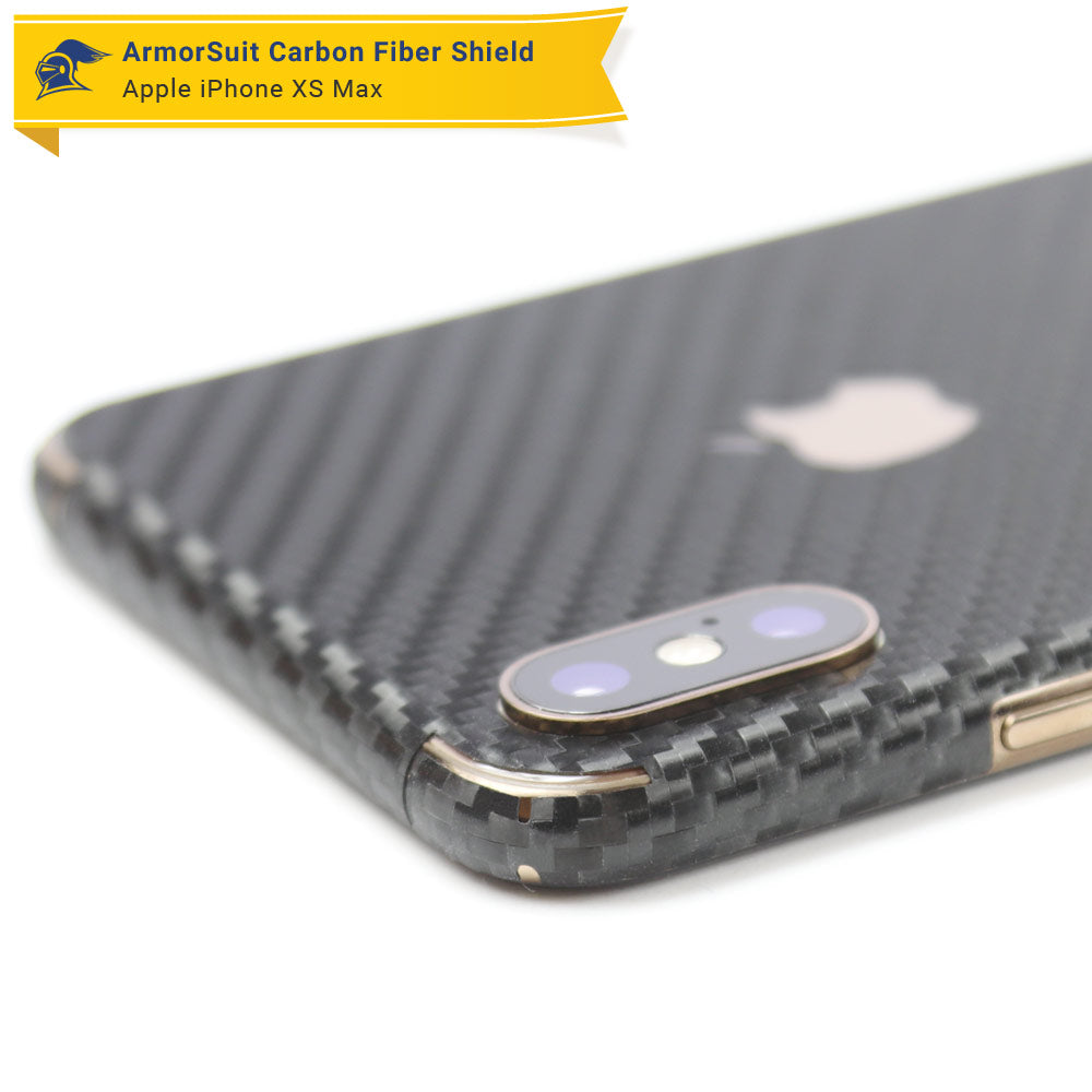 Apple iPhone Xs Max Screen Protector + Carbon Fiber Skin