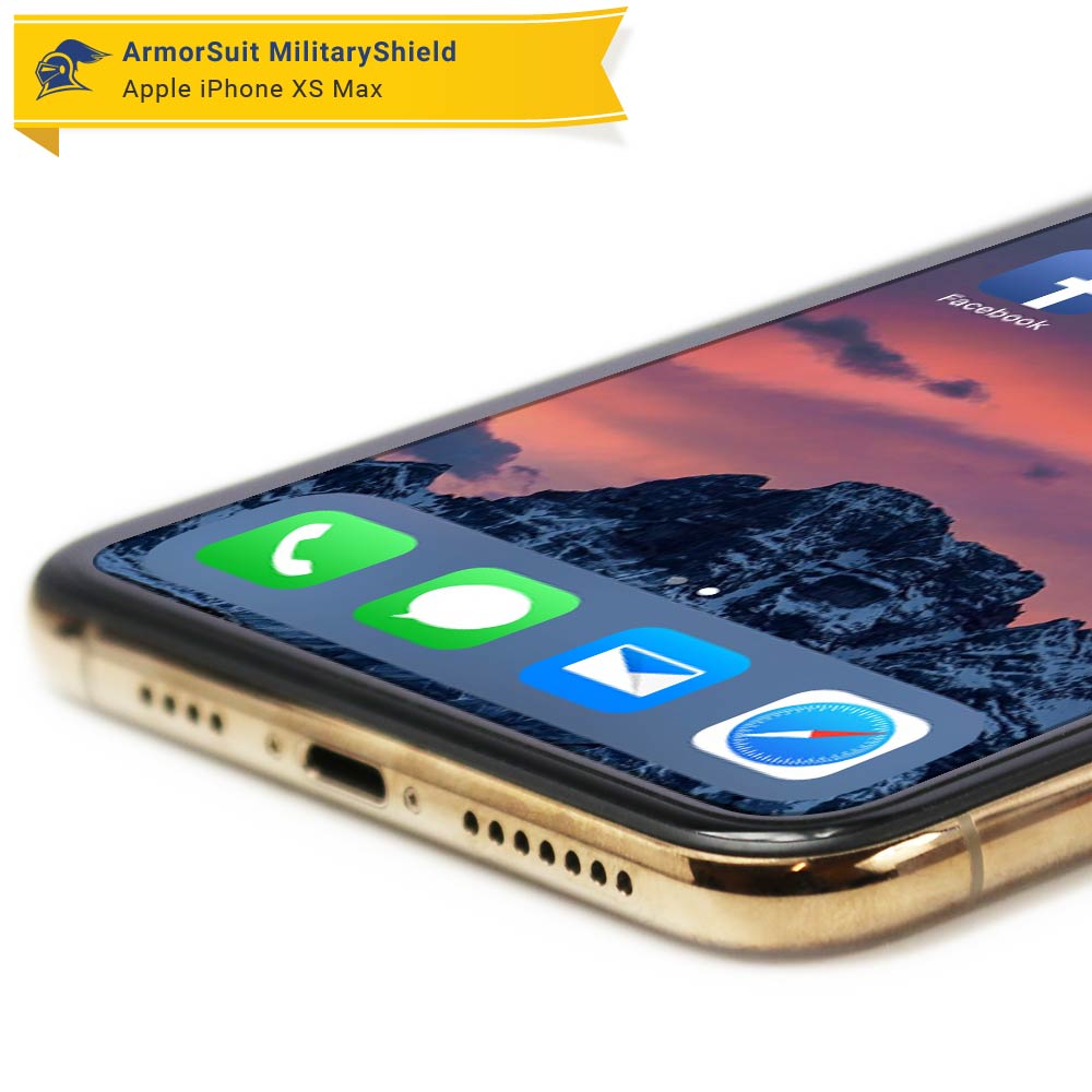 [2 Pack] Apple iPhone Xs Max Screen Protector Case Friendly