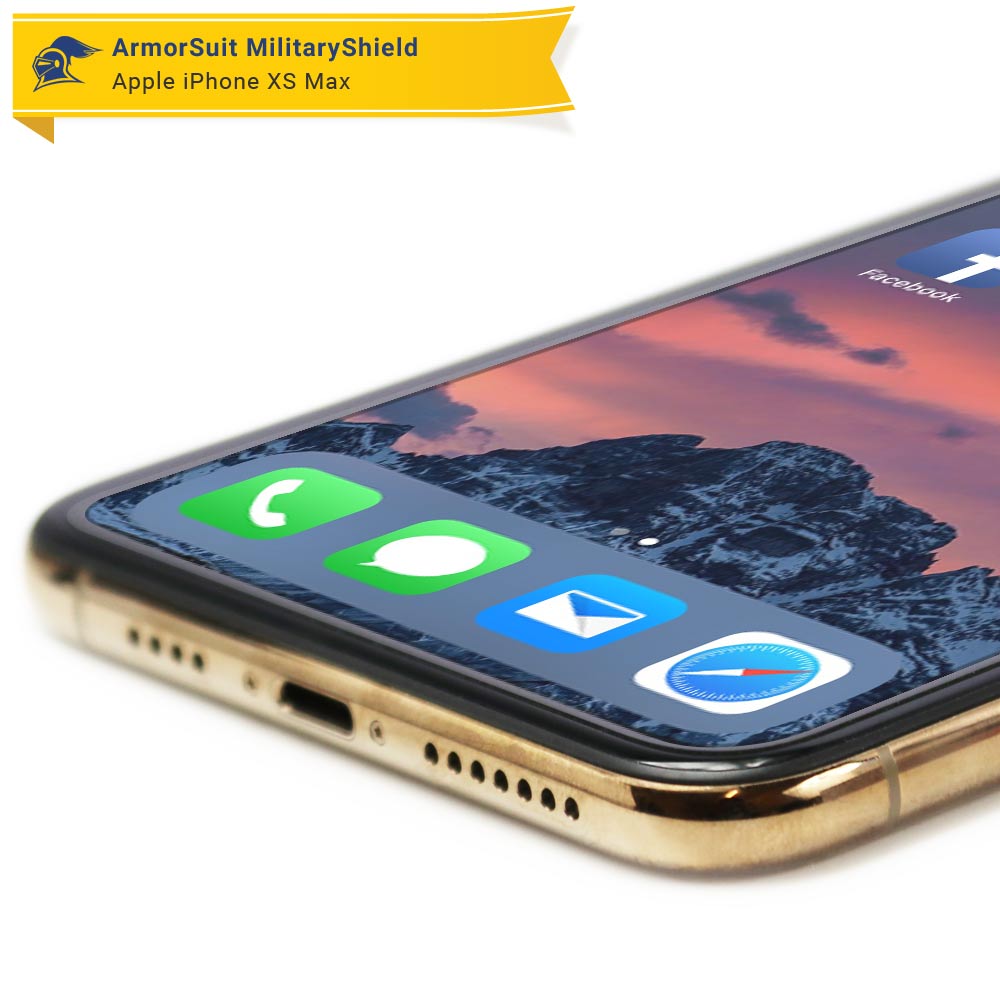[2 Pack] Apple iPhone Xs Max Screen Protector Matte Case Friendly