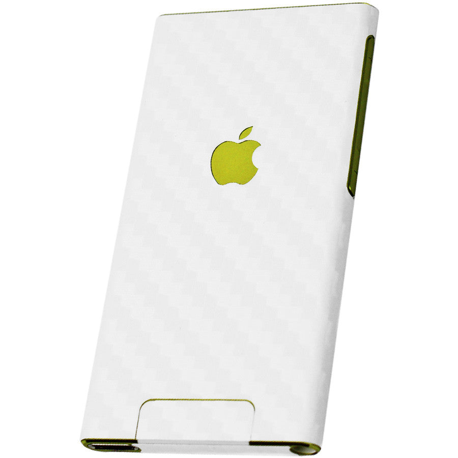 Apple iPod Nano 7G 7th GenerationApple iPod Nano 7G 7th Generation + White Carbon Fiber Skin Protector