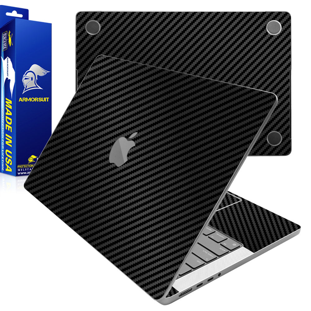 Armorsuit Black Carbon Fiber Skin Wrap Film for Magic Keyboard for iPa