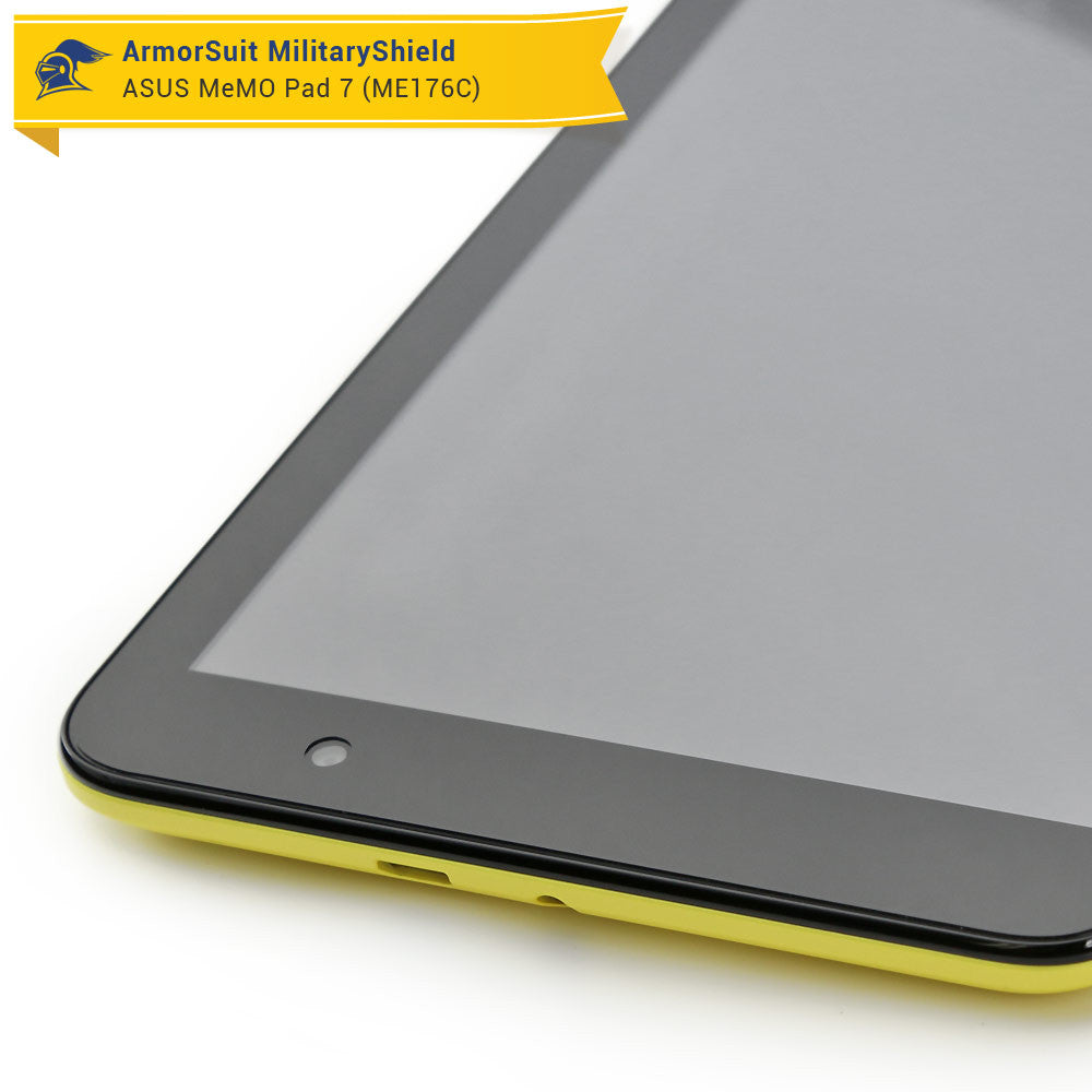 ASUS MeMO Pad 7 ME176CX Screen Protector + Black Carbon Fiber Film Protector