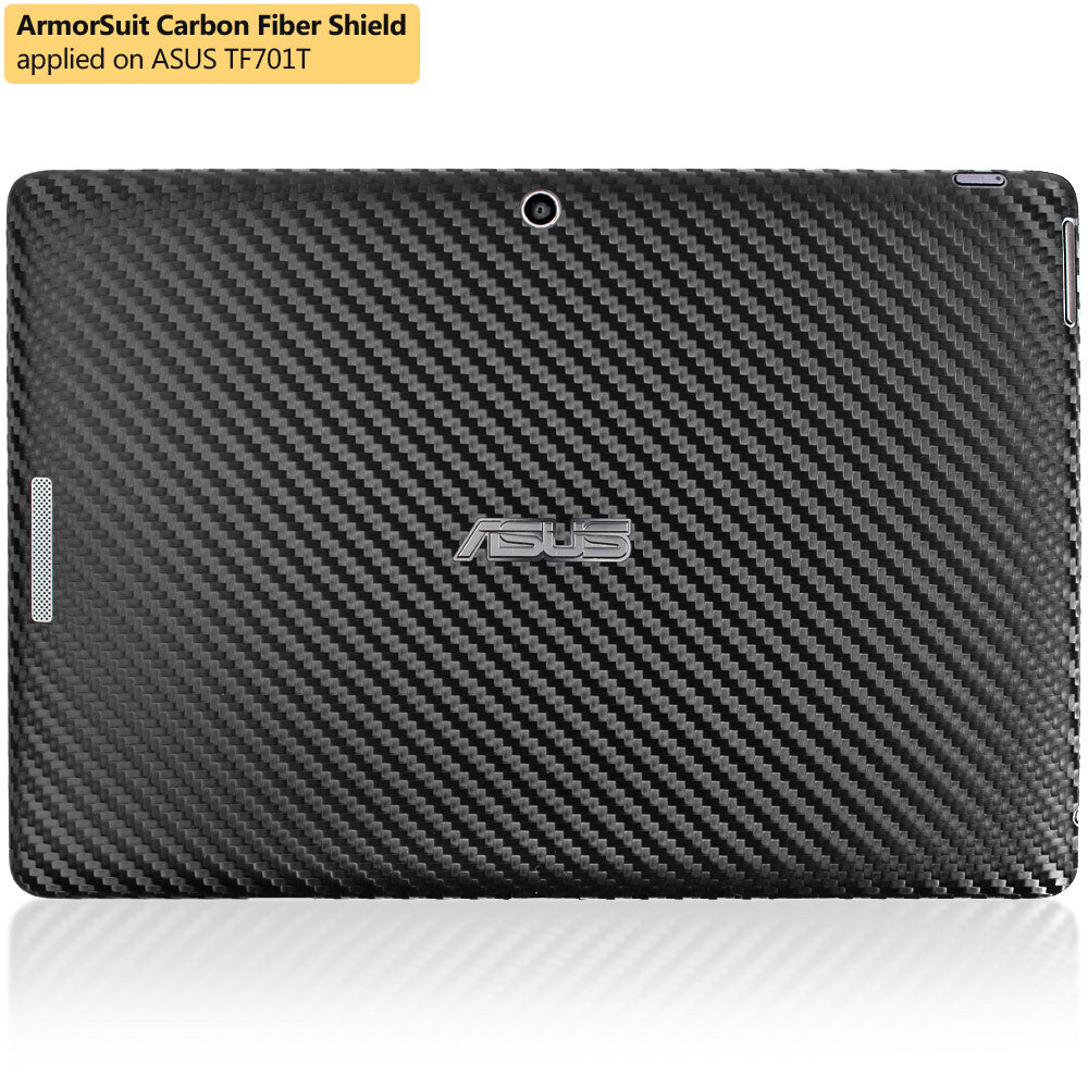 ASUS Transformer Pad TF701T Screen Protector + Black Carbon Fiber Film Protector