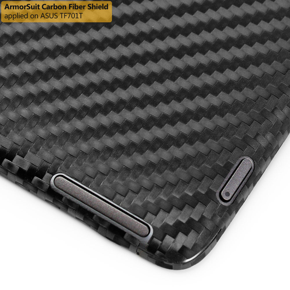 ASUS Transformer Pad TF701T Screen Protector + Black Carbon Fiber Film Protector