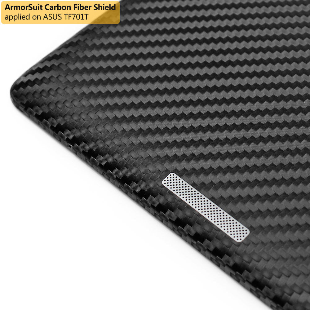 ASUS Transformer Pad TF701T Screen Protector + Black Carbon Fiber Film Protector