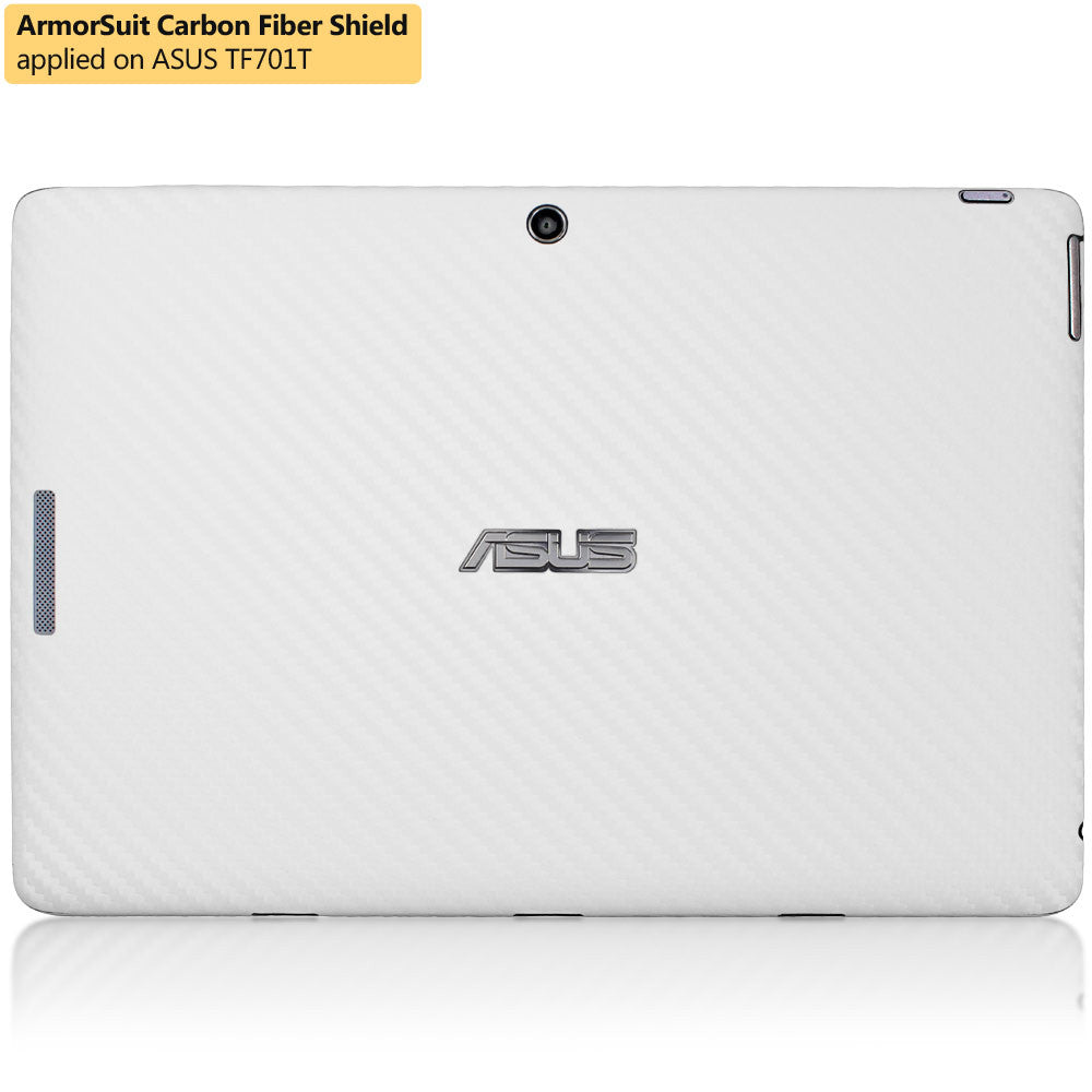 ASUS Transformer Pad TF701T Screen Protector + White Carbon Fiber Film Protector