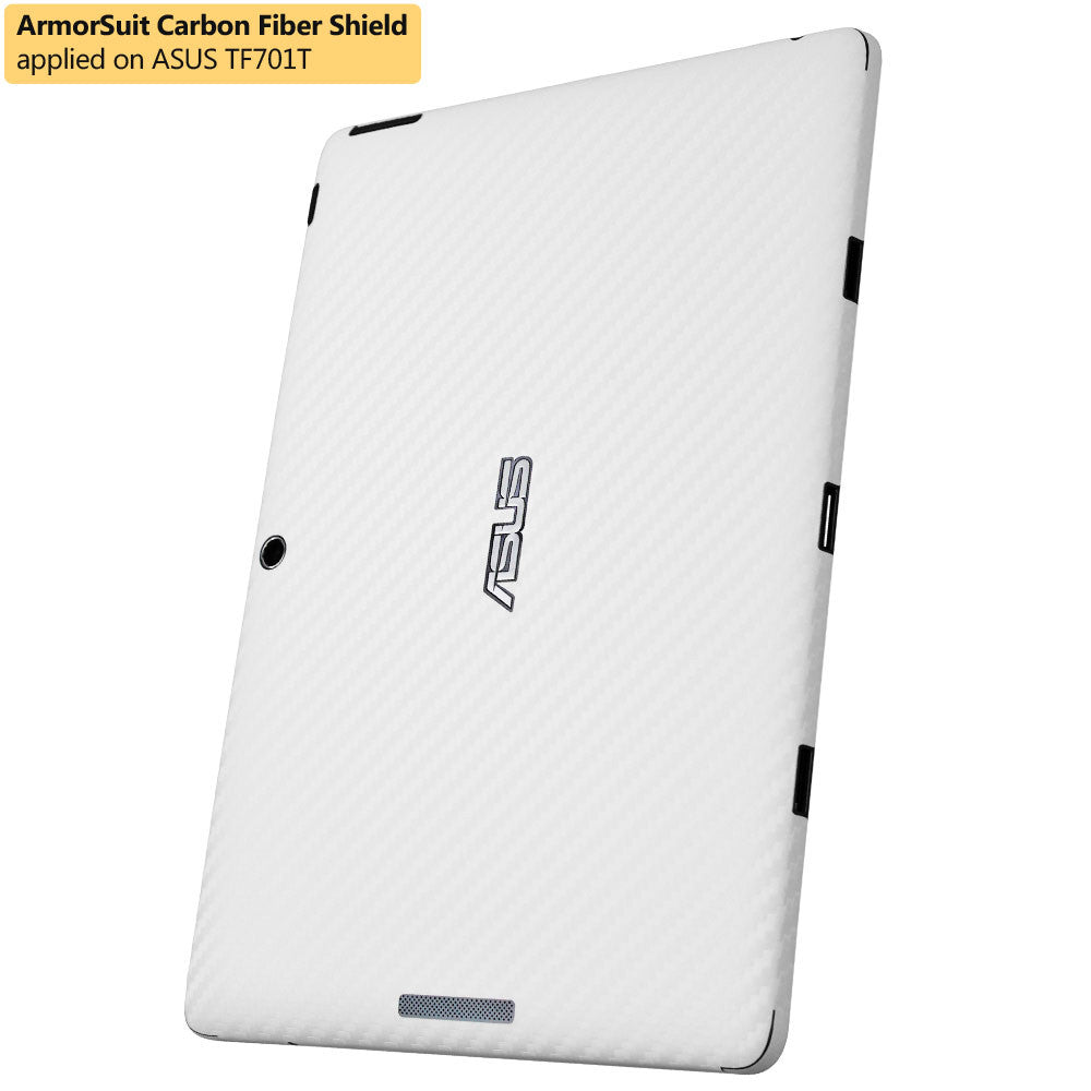 ASUS Transformer Pad TF701T Screen Protector + White Carbon Fiber Film Protector