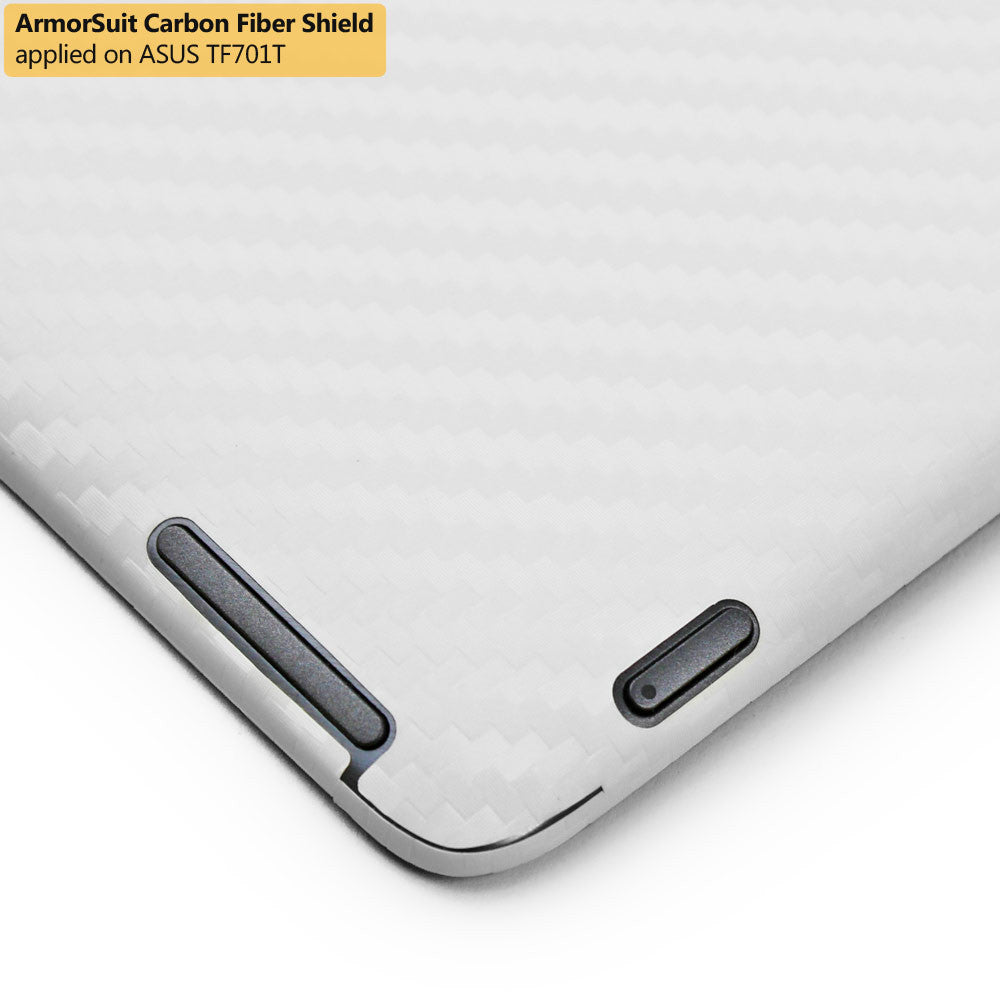 ASUS Transformer Pad TF701T Screen Protector + White Carbon Fiber Film Protector