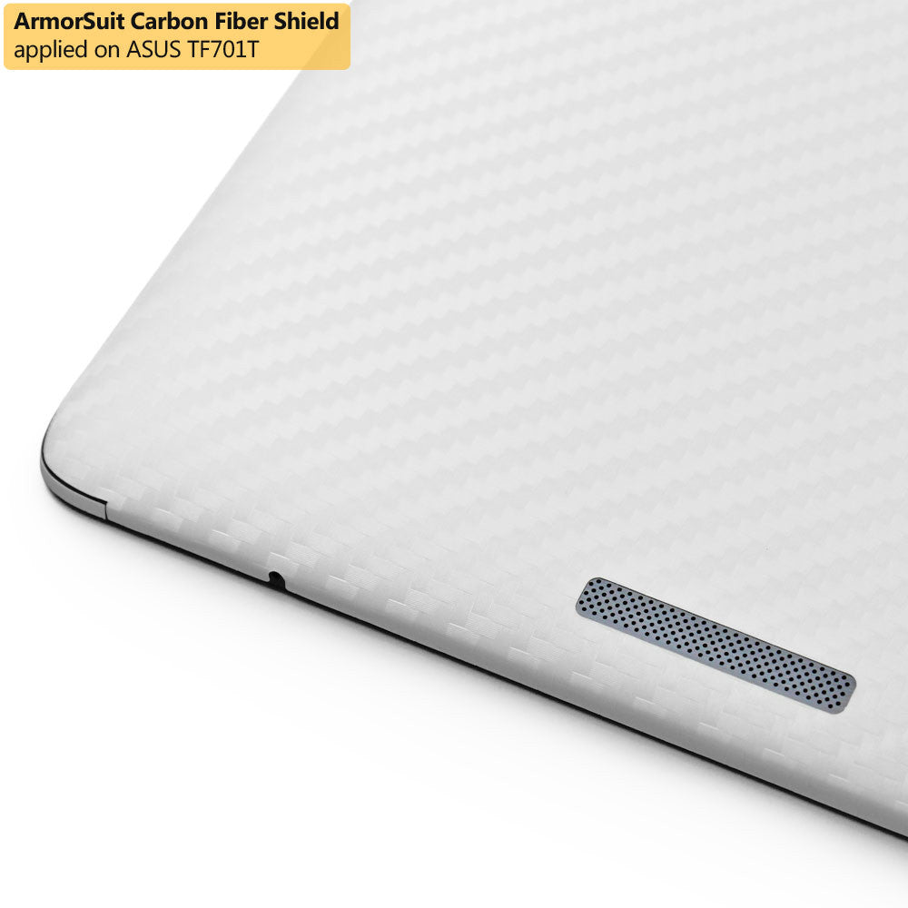 ASUS Transformer Pad TF701T Screen Protector + White Carbon Fiber Film Protector