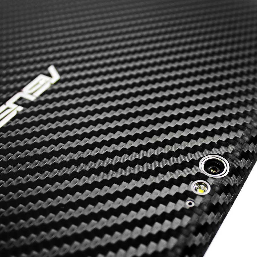 ASUS Transformer Pad Infinity 700 Screen Protector + Black Carbon Fiber Skin Protector