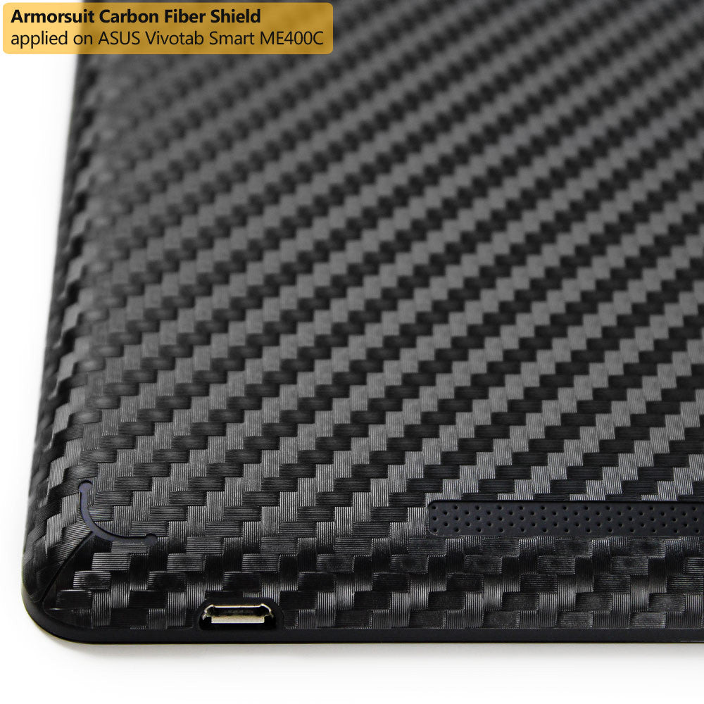 ASUS VivoTab Smart ME400C Screen Protector + Black Carbon Fiber