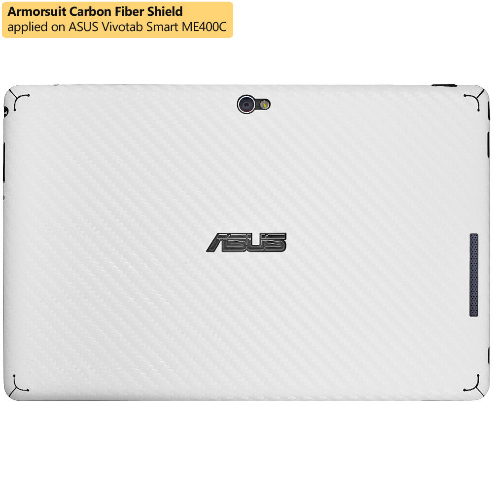 ASUS VivoTab Smart ME400C Screen Protector + White Carbon Fiber