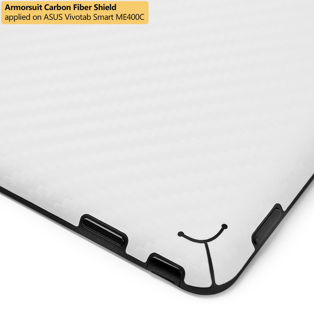 ASUS VivoTab Smart ME400C Screen Protector + White Carbon Fiber