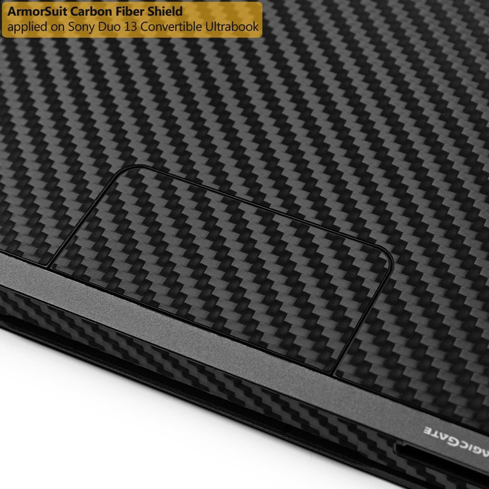 Sony VAIO Duo 13 Convertible Ultrabook Screen Protector + Black Carbon Fiber Film Protector