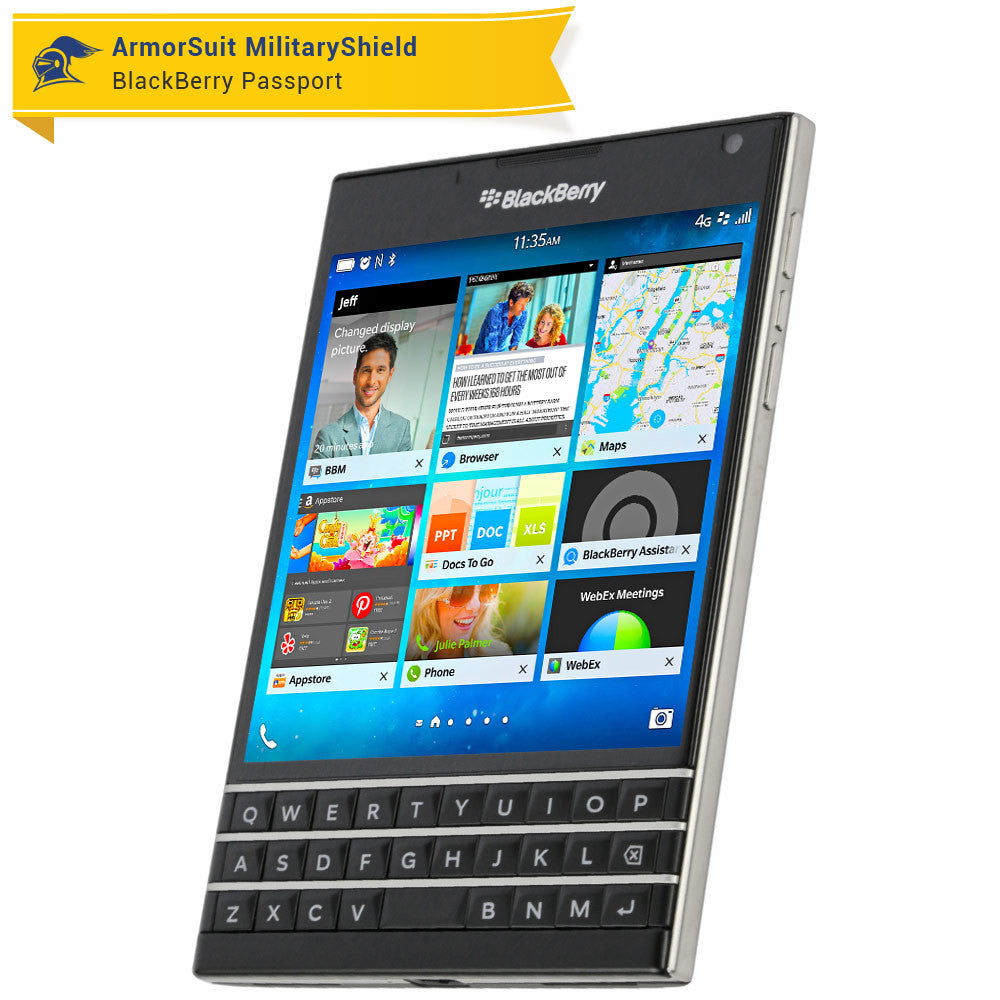 [2 Pack] BlackBerry Passport Screen Protector (Case-Friendly)