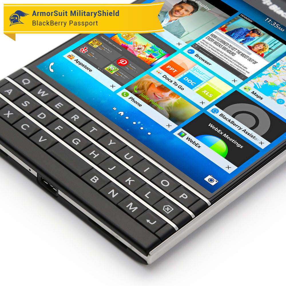 [2 Pack] BlackBerry Passport Screen Protector (Case-Friendly)