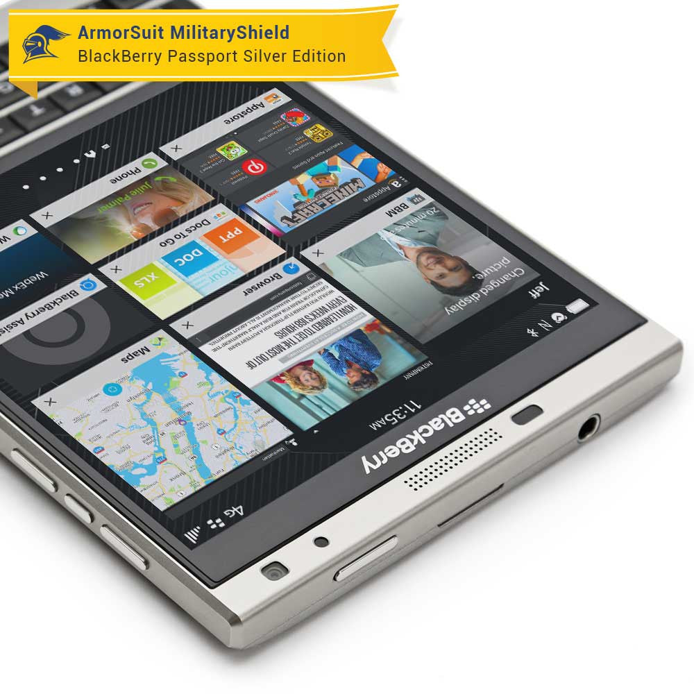 [2 Pack] BlackBerry Passport Sliver Edition Screen Protector (Case-Friendly)