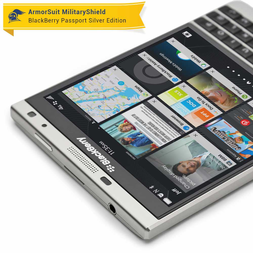 [2 Pack] BlackBerry Passport Sliver Edition Screen Protector (Case-Friendly)
