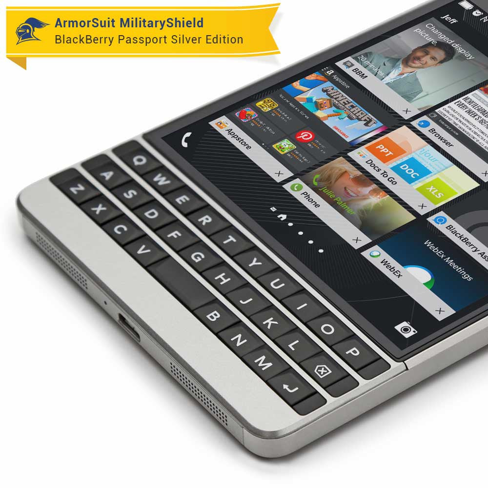 [2 Pack] BlackBerry Passport Sliver Edition Screen Protector (Case-Friendly)