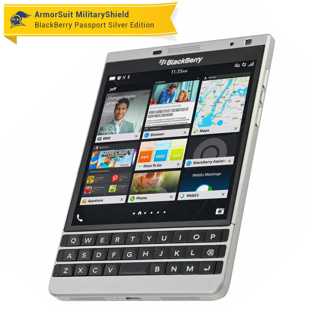 [2 Pack] BlackBerry Passport Sliver Edition Screen Protector
