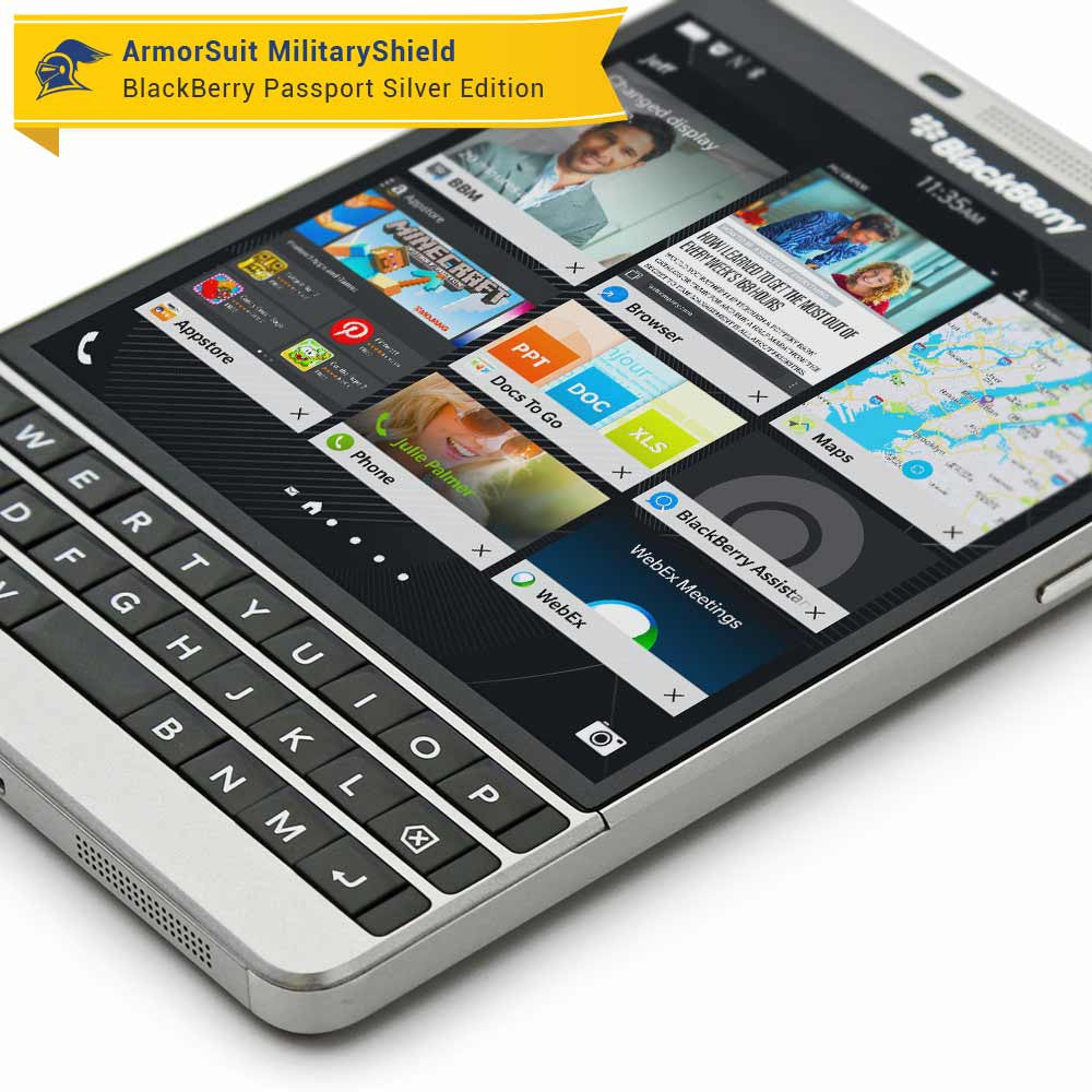 [2 Pack] BlackBerry Passport Sliver Edition Screen Protector