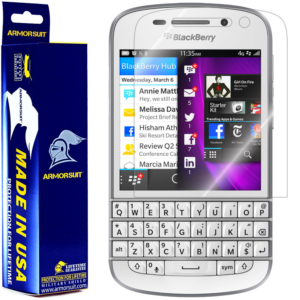 [2 Pack] BlackBerry Q10 Screen Protector
