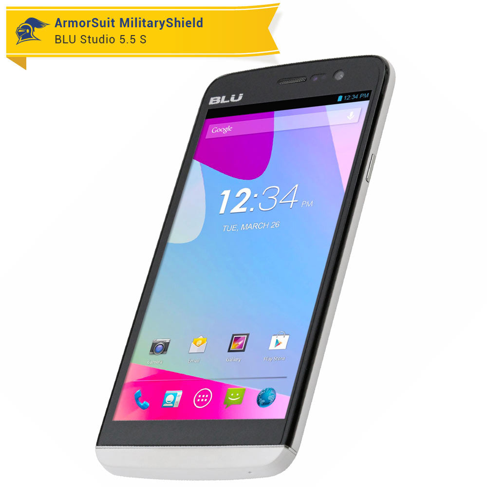 [2-Pack] Blu Studio 5.5S Screen Protector (Case-Friendly)