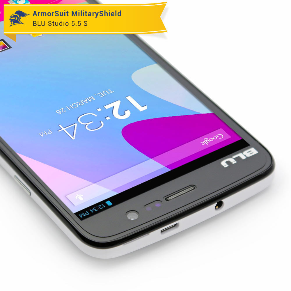 [2-Pack] Blu Studio 5.5S Screen Protector (Case-Friendly)