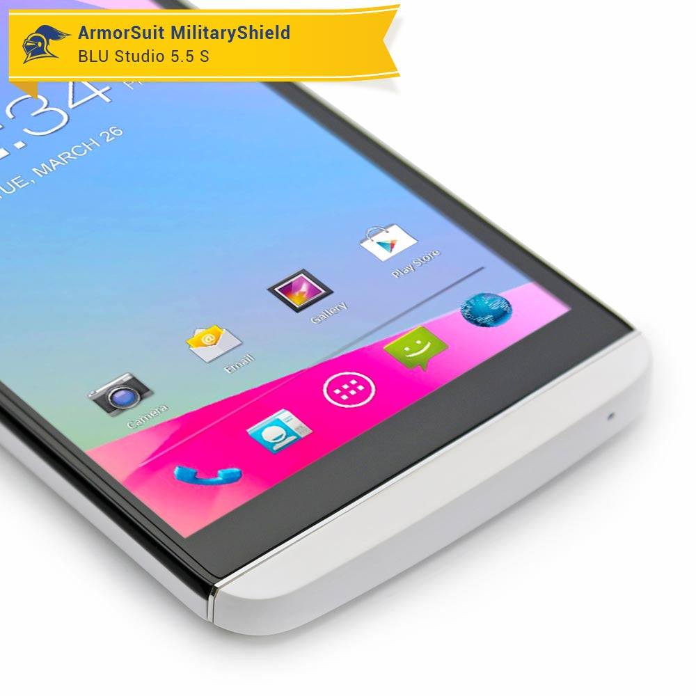 [2-Pack] Blu Studio 5.5S Screen Protector (Case-Friendly)