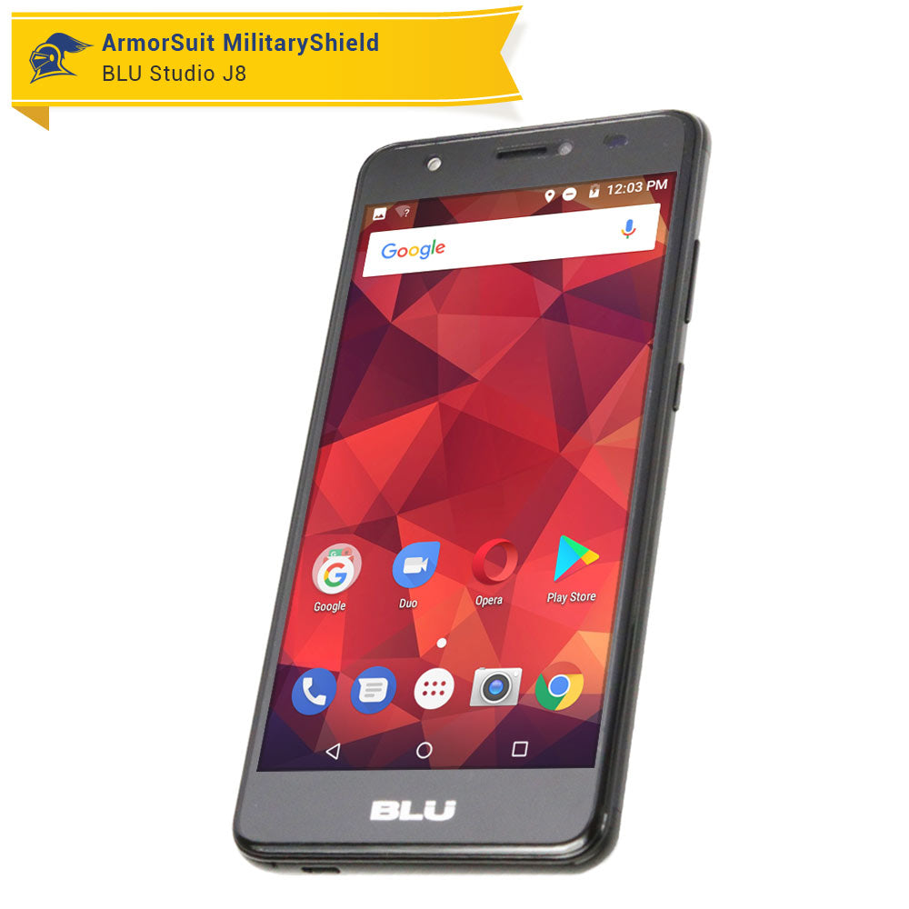 [2-Pack] BLU Studio J8 Anti-Glare (Matte) Case Friendly Screen Protector