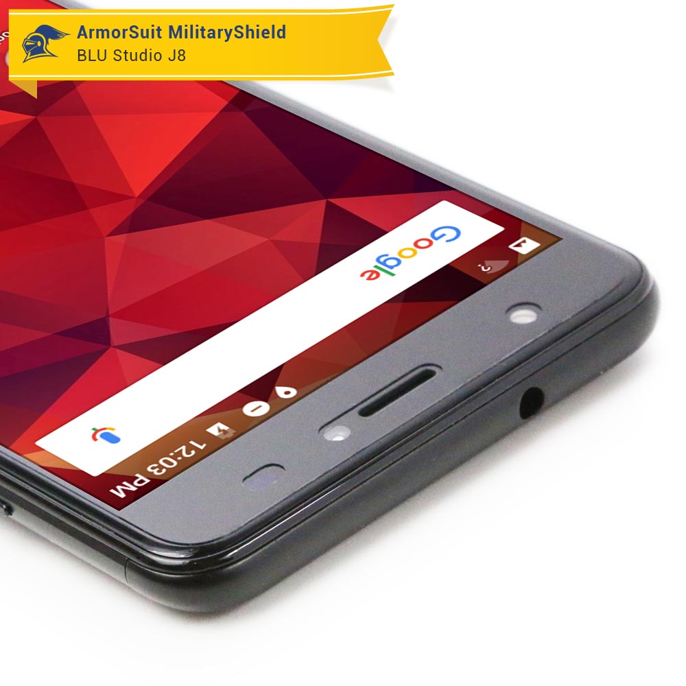[2-Pack] BLU Studio J8 Case Friendly Screen Protector