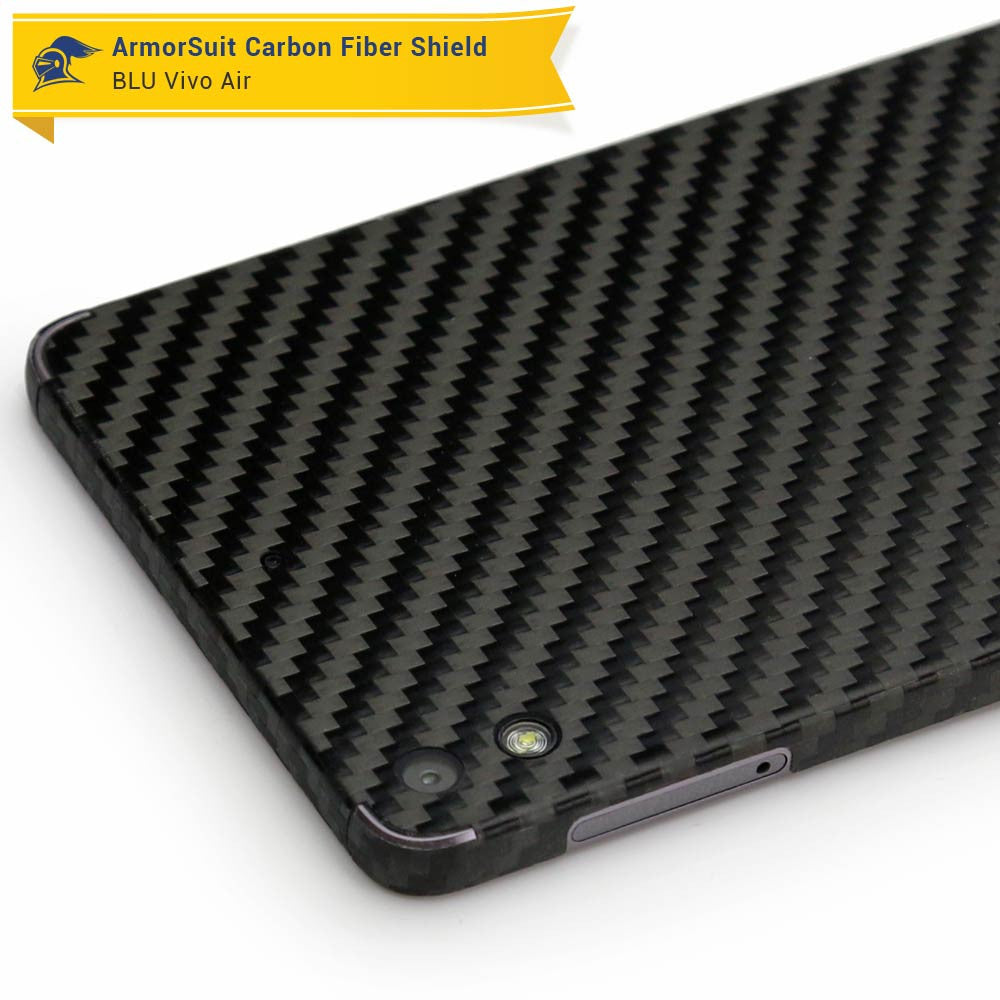 BLU Vivo Air Screen Protector + Black Carbon Fiber Skin