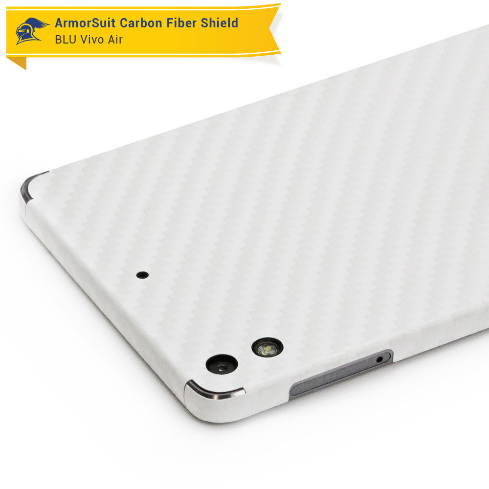 BLU Vivo Air Screen Protector + White Carbon Fiber Skin